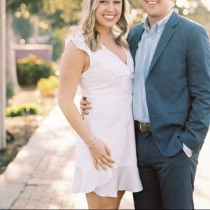 BCBG white cocktail dress